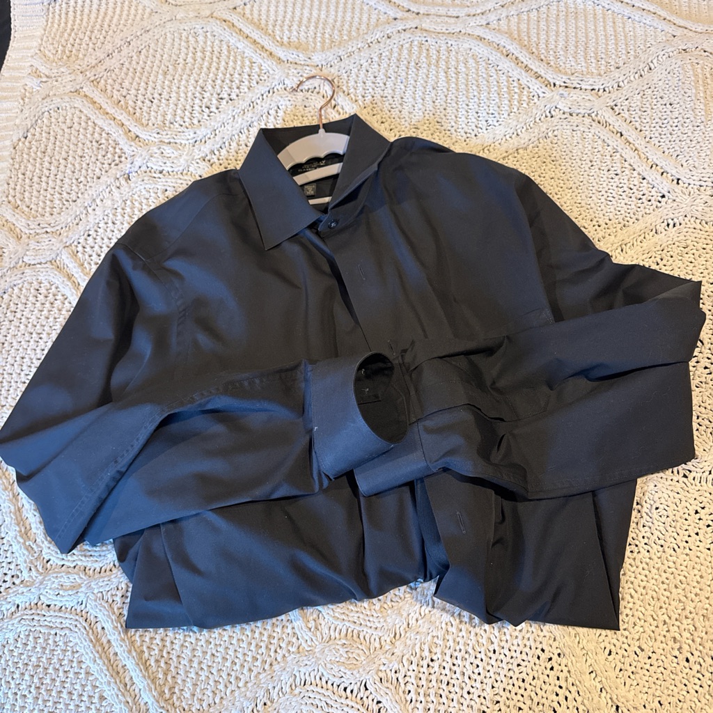 Arrow Classic Black Poplin Shirt